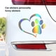 thumbnail image 3 of Etiqueta engomada universal del corazón de la pata del gato del coche Etiqueta engomada impermeable del corazón de la huella del coche Etiqueta Vehículos, repuestos y accesorios Mis 14.0x12.5x0.1 cm sweethay VI002916-00, 3 of 6
