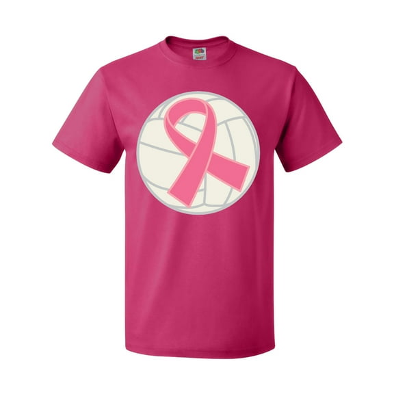 Inktastic Breast Cancer Volleyball Pink Ribbon Sports Gear T-Shirt