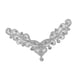 thumbnail image 5 of Aplique de cuello y escote hecho a mano para decoración floral de camisas, con diamantes de imitación. A, 5 of 9