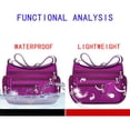 thumbnail image 4 of Bolso Bandolera De Nailon Impermeable De Gran Capacidad Con Varios Bolsillos Para Mujer Vogacara AP006479-07, 4 of 6