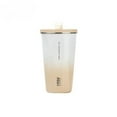 thumbnail image 2 of 20OZ Stainless Steel Gradient Insulated Water Bottle with Straw, Double-Wall Coffee Cup, Insulated Car Thermos, 2 of 13