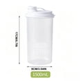 thumbnail image 3 of Frascos Herméticos para Almacenar Alimentos con Un Sellado Superior para Alimentos Secos, Granos y Especias: Recipientes Dispensadores de Plástico Reutilizables para La Cocina y Botes Herméticos para, 3 of 6