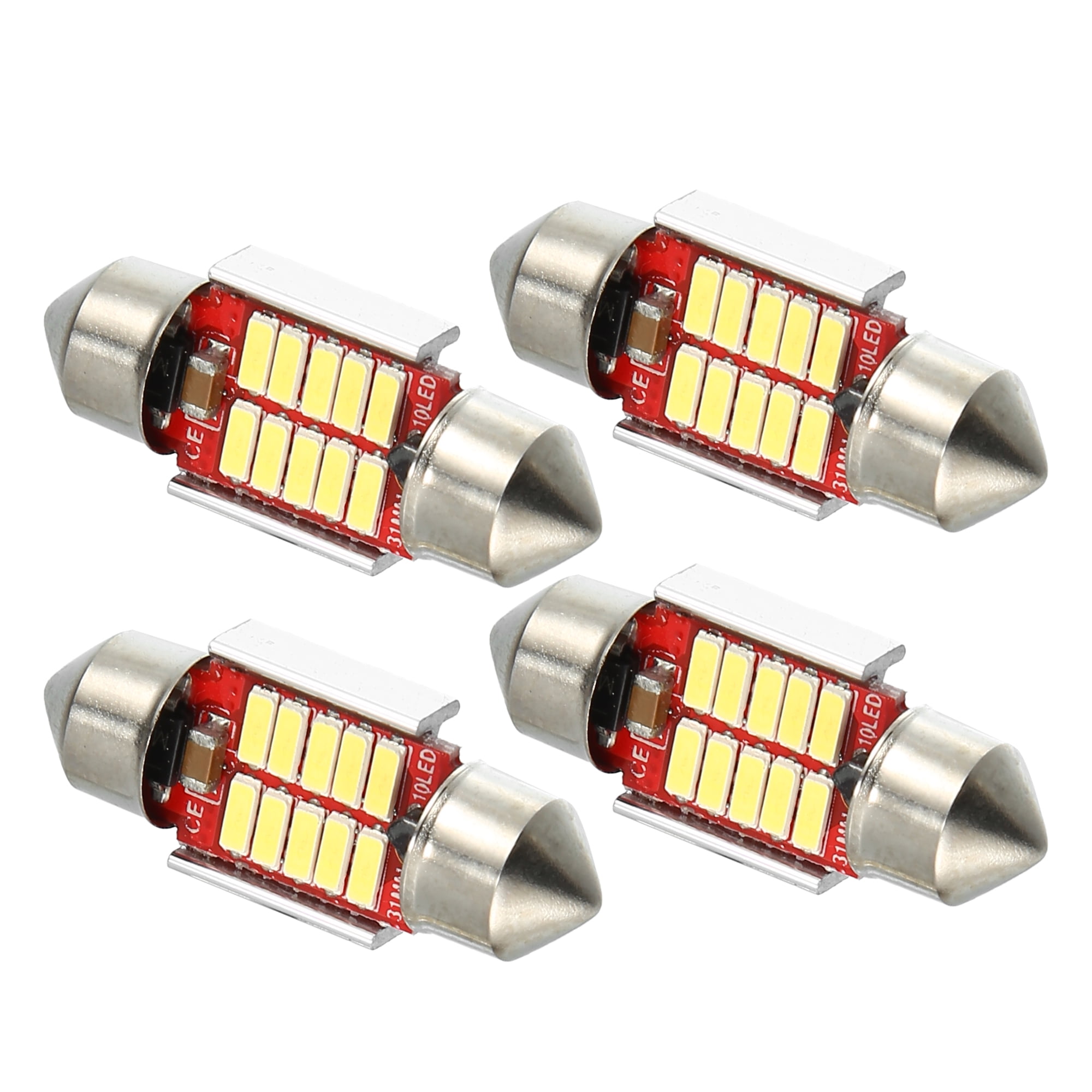 4pcs LED Festoon Light DE3175 Car Bulb Interior Dome Roof Map Door Lamp