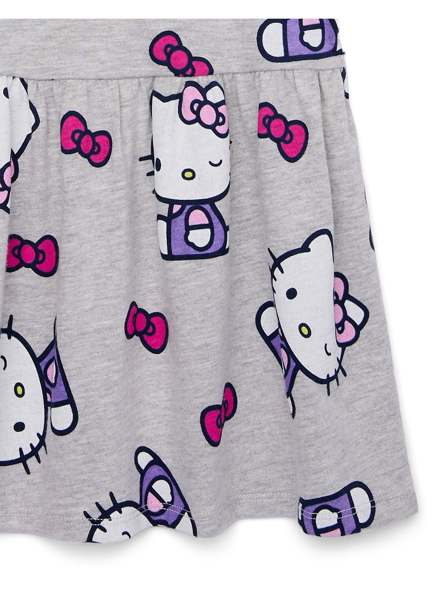Hello Kitty Girls Short Sleeve Dress, Sizes 4-12