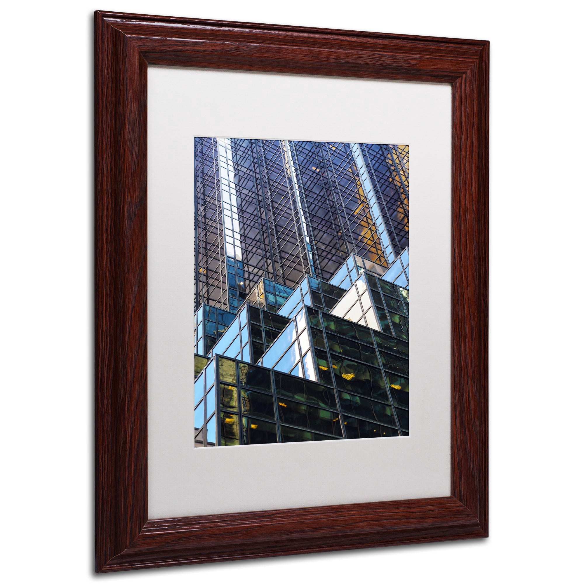 "Trump Tower" Canvas Art by CATeyes, White Matte, Wood Frame