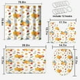 thumbnail image 2 of Fall Shower Curtain Set Maple Leaves Autumn Thanksgiving Harvest Pumpkin Bathroom Sets Decor Accessories with Non-Slip Rug Toilet Lid Cover Bath Mat and 12 Hooks, 72x72 Inch, 2 of 4