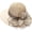 Beige, variant on Women Organza Kentucky Derby Hat Fascinators Bucket Bowler Hat for Tea Party Bridal Wedding Church Dress Hat Sun Cap