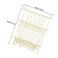 thumbnail image 4 of GARVALON Hanging Toy Storage Book Holder for Kids White Iron Cotton Rope with Multi-function Storage 1Set, 4 of 5