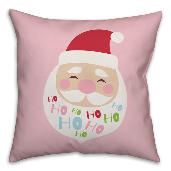 Creative Products Pink Santa 16x16 Spun Poly Pillow