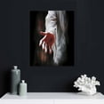 thumbnail image 4 of COMIO Jesus Religion With Framed Canvas Wall Art Give Me Your Hand God Christian Wall Art Jesus Poster Pictures Wall Art Christian Wall Decor Prayer Room Bedroom Living Room Ready to Hang, 4 of 4