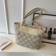 thumbnail image 1 of Bolso bandolera para mujer bolso de mano hinchado de gran capacidad elegante bolso de hombro, 1 of 9