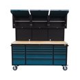 thumbnail image 3 of GABINETE DE ACERO INOXIDABLE COLOR AZUL 15 CAJONES Y 3 GABINETES SUPERIORES THOR KITCHEN HTC7218PCB, 3 of 10