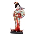 thumbnail image 4 of Muñeca kimono de geisha japonesa, artesanía tradicional de 9 pulgadas, estatua de niña coleccionable, figura para mesa, hogar, oficina, regalo para Estilo C, 4 of 8