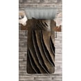 thumbnail image 3 of Ambesonne Horror House Quilted Bedspread Set 2 Pcs, Wild Beast Claws, Twin Size, Brown, 3 of 3