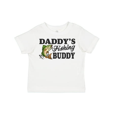 

Inktastic Daddy s Fishing Buddy Gift Toddler Boy Girl T-Shirt