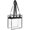 Black, variant on SUSHANG Clear Bags Stadium Approved Clear Tote Bag with Zipper Closure Crossbody Messenger Shoulder Bag with Adjustable Strap
