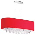 thumbnail image 1 of Dainolite 8 Light Oval Crystal Chandelier in Polished Chrome, 1 of 1