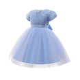 thumbnail image 6 of Gubotare Toddler Dresses Wedding Baby Girl Butterfly Dress Tutu Ruffle Sleeve Dresses Party Outfits Birthday Gift (Blue,Size 7-8 Years), 6 of 9