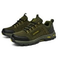 thumbnail image 5 of Dakaela Men's Hiking Shoes Waterproof Fashion Walking Sneakers Outdoor Casual Workout Trekking Climbing Running Shoes Green 7.5, 5 of 9