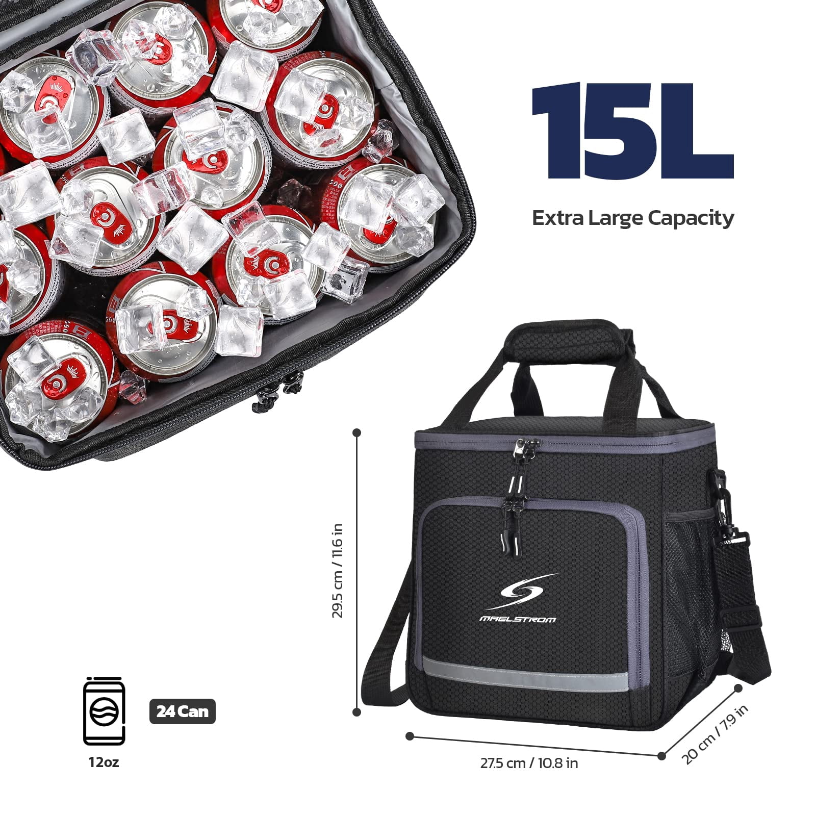 Maelstrom Lunch Box for Men,Insulated Lunch Bag Women/Men,Leakproof Lunch Cooler Bag, Lunch Tote Bag
