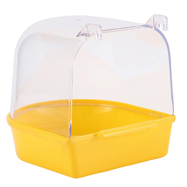 Parrot Bath Box Hanging Anti-skid Bird Bathing Tub Parrot Bath Tub for Budgie