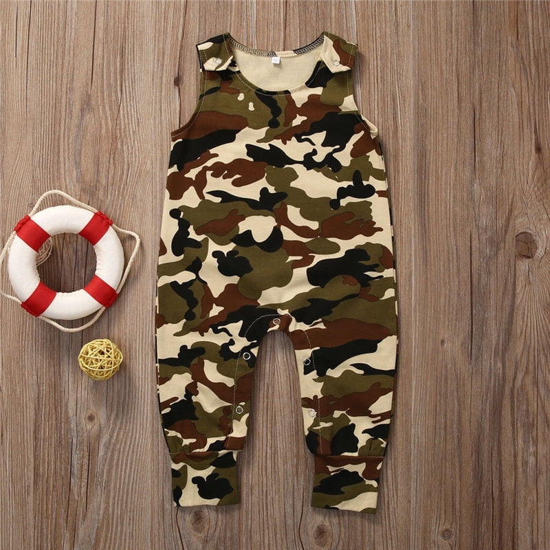 baby camouflage overalls