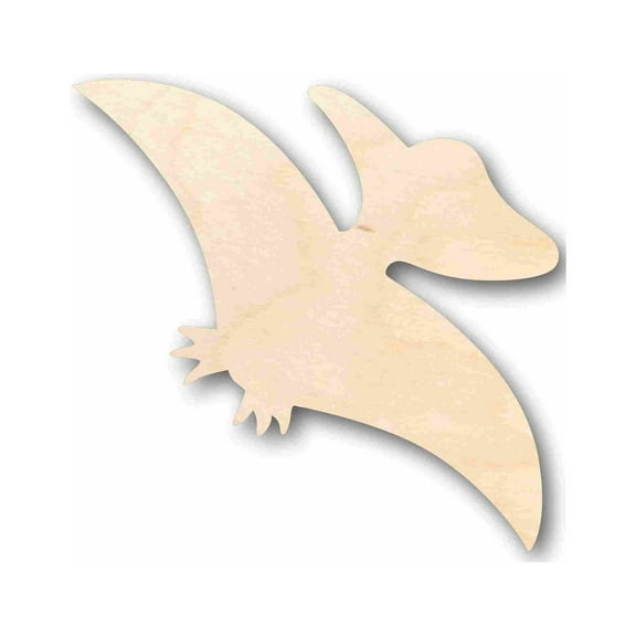 Unfinished Wood Baby Dinosaur Pterodactyl Silhouette - Craft- up to 46" DIY 24" / 1/8"