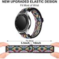 thumbnail image 2 of Correa de nailon para Samsung Galaxy Watch 4/classic/46mm/active 2/gear S3 pulsera elástica ajustable, 2 of 3