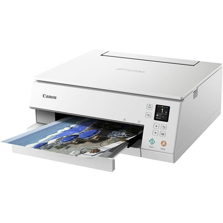 Canon Pixma TS6320 Wireless All-In-One Photo Printer with Copier, Scanner and Mobile Printing, White