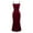 Red, variant on ZQUUVOU Women's Spaghetti Strap Dress Casual Sleeveless Round Neck Solid Color Long Dress Olive Green
