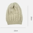 thumbnail image 2 of Women Solid Winter Outdoor Hat Hood Hat Cover Knitted Hat down Hats for Men Cold Weather Hat Winter Mens Hat Men Winter Hats Windproof Hat Flannel Hats Men Snow Hats Hats for Mens Hats for Women Cute, 2 of 4
