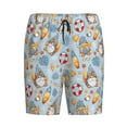 thumbnail image 4 of Naloa Summer Time With Gnome Men's Short Pajama Pants, Lounge Comfort Shorts with Elasticized Waistband and Side Pockets - XX-Large, 4 of 9
