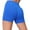 Blue, variant on Women's Compression Gym Shorts High Waist Stretch Fabric Quick Dry Material Workout Active Wear Brown M