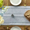 thumbnail image 4 of Camino de mesa con borlas estilo boho campestre, decoración de mesa para fiesta 35 x 160 cm, 4 of 5