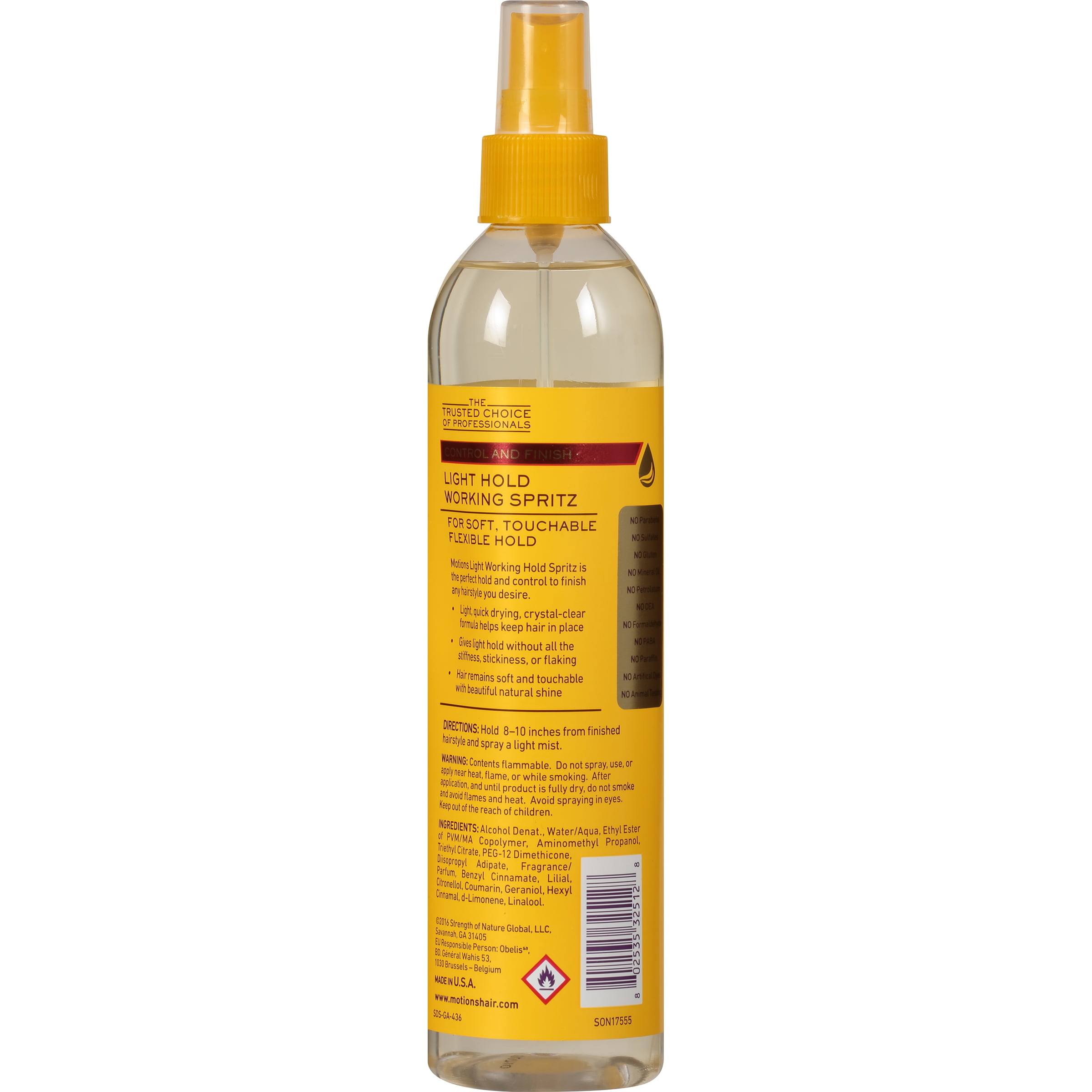 Motions Control And Finish Light Hold Working Spritz 12 Fl Oz