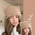 thumbnail image 4 of Babysbule Hats for Women Winter Winter Knitted Hats Fashion Cold Hat Cute Outdoor Warmth Thick Woolen Hats, 4 of 6