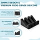 thumbnail image 2 of Jabonera autodrenante de silicona para baño, cocina y esponjas. Prolonga la vida útil del jabón, mantiene las pastillas de jabón secas y facilita la limpieza (negro, 1 unidad)., 2 of 5