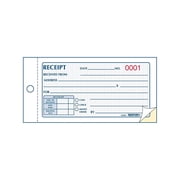 Rediform, 50 Set Money Receipt 2/Part Collection Forms, 1 Each, White,Yellow, RED8L820