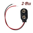 thumbnail image 2 of Tool Bag 2Pcs 9V Battery Connector Snap Clip Ends Wire Plug Sets for Diy Electronics Storage and, 2 of 2