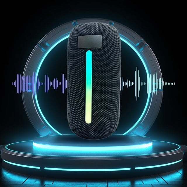 Bluetooth 5.1 Wireless Sound Subwoofer LED Cool Light Effect Outdoor Portable Bluetooth Wireless Sound System