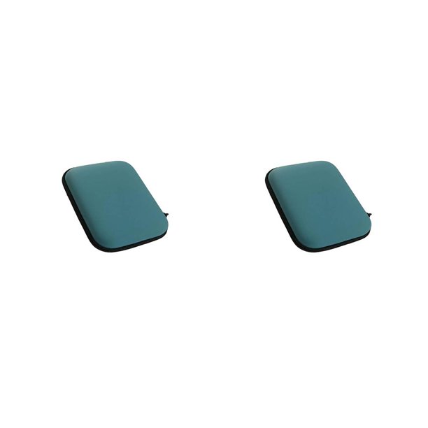 Sidaley bolsa de almacenamiento de cable de datos reutilizable estilo simple organizador de bolsillo de malla organizador de auriculares bolsa Azul claro 2piezas
