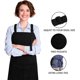 thumbnail image 4 of Delantal con pechera ajustable CHAO azul oscuro con 2 bolsillos, 4 of 5
