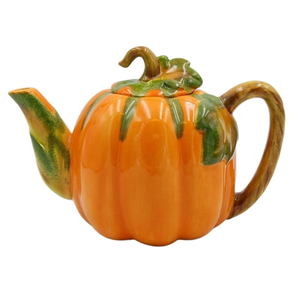 Ceramic Pumpkin Teapot 26oz Hand Painted Perfect Gift for Pumpkin Lovers