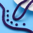 thumbnail image 7 of 10Strand Handmade Polymer Clay Beads Strands for DIY Jewelry Crafts Supplies Flat Round Indigo 6~7x3mm Hole: 1.5mm 113~116pcs/strand 15.55 inch~16.14 inch(39.5~41cm), 7 of 7