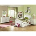 thumbnail image 2 of Maklaine Traditional Twin Panel Arched Headboard in White Finish Wood, 2 of 4