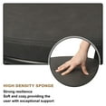 thumbnail image 3 of 24 Inch Swivel Counter Height Bar Stools Set of 2, Modern Backs, Leather Grey, 3 of 7