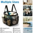 thumbnail image 4 of MAINYU Mesh Shower Caddy Tote Bag 8 Pockets, Hanging Portable Toiletry Bag for Men and Women, College Dorm Essentials Quick Dry Bath Organizer for College Dorms, Gym, Camp, 4 of 6