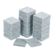 Furniture Pads, 36Pcs 1.25" - Square Self Adhesive Felt Furniture Pads, Floor Protectors for Furniture Feet Chairs Legs Hardwood Floors (Gray)