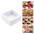thumbnail image 4 of Cajas para galletas JOHOPACK, 50 unidades, 15 x 15 x 6 cm, con ventana, para panadería, 4 of 6