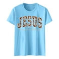 thumbnail image 4 of Jesus The Way The Truth The Life Graphic Tees for Women 2026 Summer Casual Short Sleeve Crewneck Christian T Shirts, 4 of 4